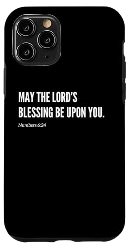 Hülle für iPhone 11 Pro May The Lord's Blessing Be Upon You Bibelvers Zitat von Wear Your Faith