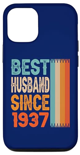 Hülle für iPhone 12/12 Pro Bester Ehemann seit 1937 87. Hochzeitstag 87 Jahre von Wedding Anniversary Design saying Best Husband