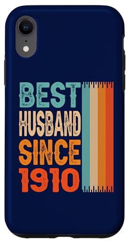 Hülle für iPhone XR Bester Ehemann seit 1910 114. Hochzeitstag 114 Jahre von Wedding Anniversary Design saying Best Husband