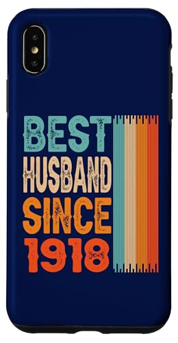 Hülle für iPhone XS Max Bester Ehemann seit 1918 106. Hochzeitstag 106 Jahre von Wedding Anniversary Design saying Best Husband