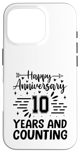 Hülle für iPhone 16 Pro Herzlichen Glückwunsch zum 10-jährigen Hochzeitstag von Wedding Anniversary Married Couple Gifts