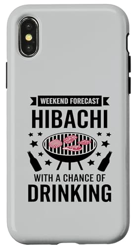 Hülle für iPhone X/XS Wochenendprognose Hibachi Grill Trinking Lustiger Grillliebhaber von Weekend BBQ & Japanese Hibachi Grill Apparel