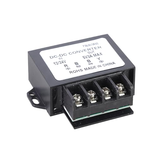 Wegiwuca DC 12 ~ 24 V auf 5 V 3 A/5 A Stromwandlermodul Auto-Netzadapter Spannungsregler Adapter für 5 V elektronische Produkte von Wegiwuca