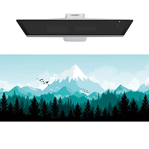 Wehilion XXL Gaming Großes Mauspad 800x300x3 mm, Schreibtischunterlage mit Genähten Rändern, Mauspad mit HD-Anime-Landschaftskarte für Gaming, Office & Zuhause von Wehilion