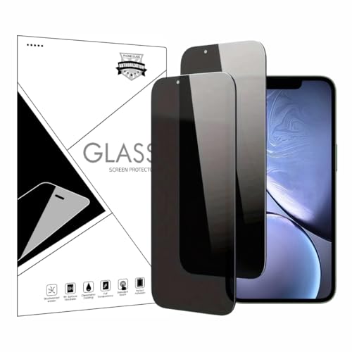 Wei Tech Panzerglas Schutz mit Sichtschutz für iPhone 13/13 Pro/14, 6,1" – 9H Härte, Anti-Sicht, Ultra-HD, Anti-Fingerprint, Edge-to-Edge, Kratzfest, Blasenfrei, 2er Pack Displayschutzfolie von Wei Tech