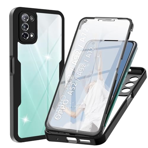 WeiCase Hülle für Oppo A52 / A72 / A92, Transparent 360 Grad Rundumschutz Schutzhülle mit Integriertem Displayschutz Stoßfest Ultradünn Silikon Handyhülle für Oppo A52 / A72 / A92 WeiCase Hülle für Oppo A52 / A72 / A92, Transparent 360 Grad Rundumschutz Schutzhülle mit Integriertem Displayschutz Stoßfest Ultradünn Silikon Handyhülle für Oppo A52 / A72 / A92 von WeiCase