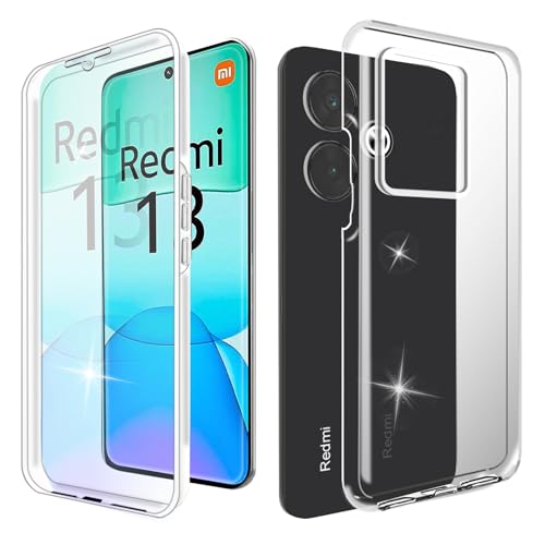 WeiCase Hülle für Xiaomi Redmi 13 4G, Transparent 360 Grad Rundumschutz Schutzhülle mit Integriertem Displayschutz Stoßfest Ultradünn Silikon Handyhülle für Redmi 13 4G, Clear WeiCase Hülle für Xiaomi Redmi 13 4G, Transparent 360 Grad Rundumschutz Schutzhülle mit Integriertem Displayschutz Stoßfest Ultradünn Silikon Handyhülle für Redmi 13 4G, Clear von WeiCase