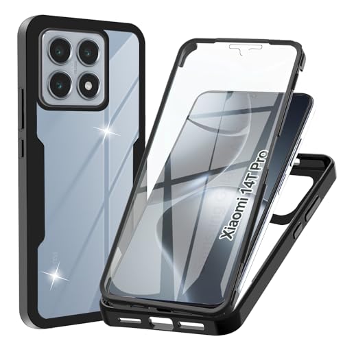 WeiCase Hülle für xiaomi 14T pro, Transparent 360 Grad Rundumschutz Schutzhülle mit Integriertem Displayschutz Stoßfest Ultradünn Silikon Handyhülle für xiaomi 14T pro, Schwarz WeiCase Hülle für xiaomi 14T pro, Transparent 360 Grad Rundumschutz Schutzhülle mit Integriertem Displayschutz Stoßfest Ultradünn Silikon Handyhülle für xiaomi 14T pro, Schwarz von WeiCase