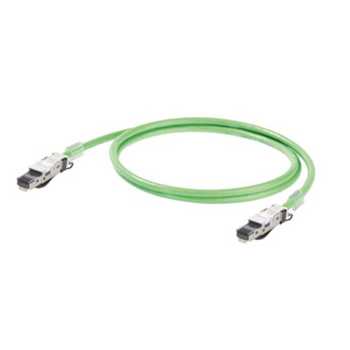 RJ45 Netzwerk Anschlusskabel CAT 5, CAT 5e SF/UTP 3m Grün Flammwidrig, mit von Weidmüller