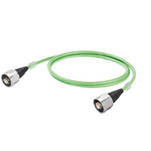 RJ45 Netzwerk Anschlusskabel CAT 5, CAT 5e SF/UTP 5m Grün Flammwidrig, mit von Weidmüller