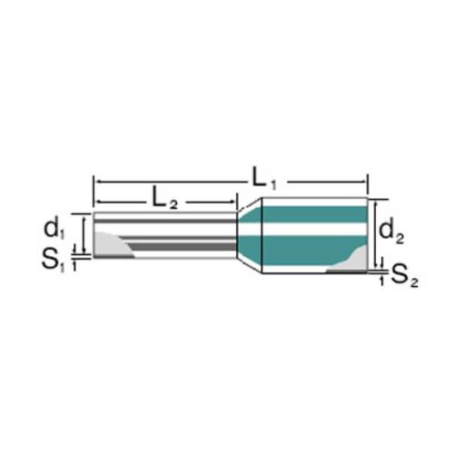 Weidmüller 0463000000 Aderendhülse 1mm² Teilisoliert Gelb 500St. von Weidmüller