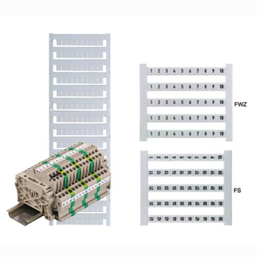 Weidmüller Klemmenmarkierer DEK 5 FWZ 1,3,5-19 0235860000 Weiß 500St. von Weidmüller