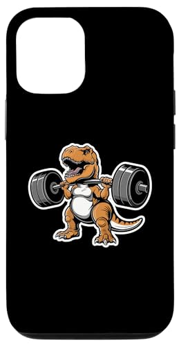 Hülle für iPhone 12/12 Pro Dinosaurier Gewichtheben Gewichtheber Bodybuilding Bodybuilder von Weightlifting Bodybuilding Weightlifter Gifts