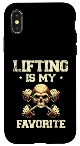 Hülle für iPhone X/XS Gewichtheben ist meine Superkraft, Gewichtheber, Bodybuilder von Weightlifting Bodybuilding Weightlifter Gifts