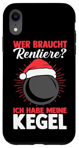 Hülle für iPhone XR Weihnachtsmann Weihnachten Weihnachtsfest Kegeln von Weihnacht Kegelclub Kegler Kegeln