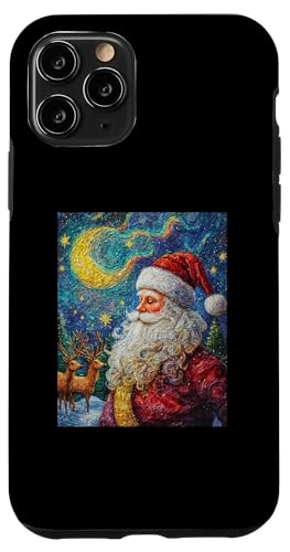 Hülle für iPhone 11 Pro Weihnachtsmann Rentier Deko Frauen Männer Kinder Weihnachten von Weihnachten Damen Weihnachtsmann Outfit Herren