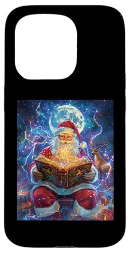 Hülle für iPhone 15 Pro Weihnachtsmann Rentier Deko Frauen Männer Kinder Weihnachten von Weihnachten Damen Weihnachtsmann Outfit Herren