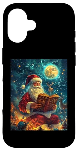 Hülle für iPhone 16 Weihnachtsmann Rentier Deko Frauen Männer Kinder Weihnachten von Weihnachten Damen Weihnachtsmann Outfit Herren