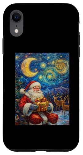 Hülle für iPhone XR Weihnachtsmann Rentier Deko Frauen Männer Kinder Weihnachten von Weihnachten Damen Weihnachtsmann Outfit Herren