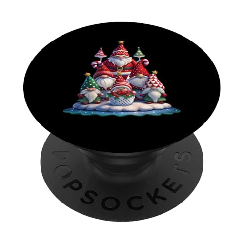 Lustige Weihnachtswichtel Weihnachten Wichtel Weihnachts PopSockets Klebender PopGrip von Weihnachten Gnome Familie Bekleidung Damen Herren