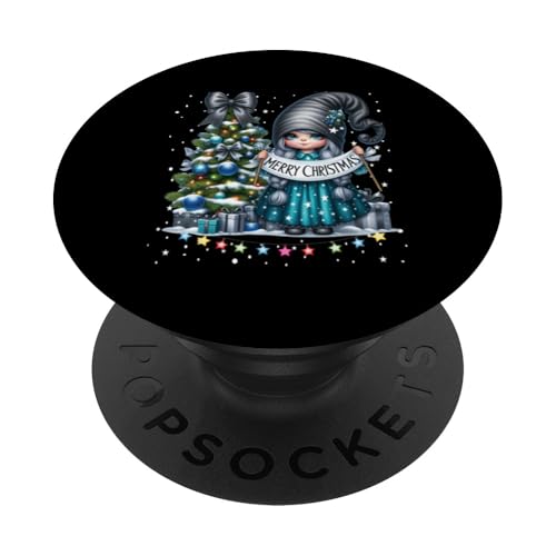 Lustige Weihnachtswichtel Weihnachten Wichtel Weihnachts PopSockets Klebender PopGrip von Weihnachten Gnome Familie Bekleidung Damen Herren