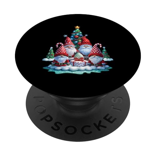 Lustige Weihnachtswichtel Weihnachten Wichtel Weihnachts PopSockets Klebender PopGrip von Weihnachten Gnome Familie Bekleidung Damen Herren