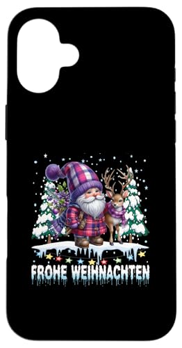 Hülle für iPhone 16 Plus Lustiges Weihnachtsshirt Weihnachten Wichtel Weihnachts von Weihnachten Gnome Familien Bekleidung Damen Herren