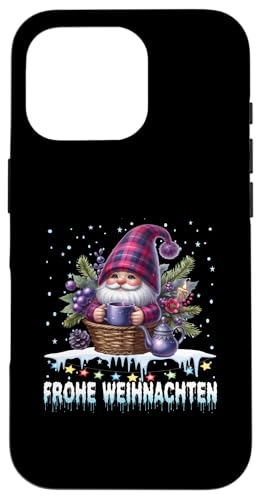 Hülle für iPhone 16 Pro Lustiges Weihnachtsshirt Weihnachten Wichtel Weihnachts von Weihnachten Gnome Familien Bekleidung Damen Herren