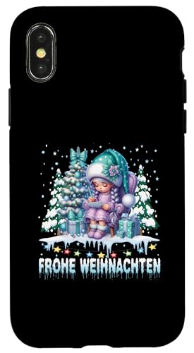 Hülle für iPhone X/XS Lustiges Weihnachtsshirt Weihnachten Wichtel Weihnachts von Weihnachten Gnome Familien Bekleidung Damen Herren