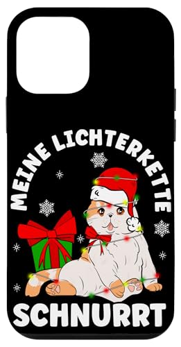 Hülle für iPhone 12 mini MEINE Lichterkette SCHNURRT Weihnachten Katze Lichterkette von Weihnachten Katze Lichterkette Outfits & Co