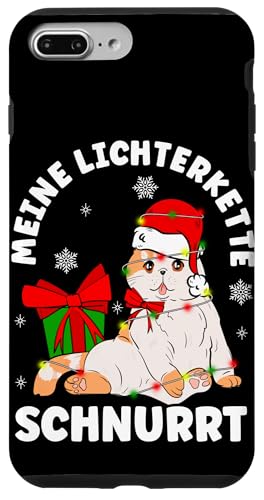 Hülle für iPhone 7 Plus/8 Plus MEINE Lichterkette SCHNURRT Weihnachten Katze Lichterkette von Weihnachten Katze Lichterkette Outfits & Co