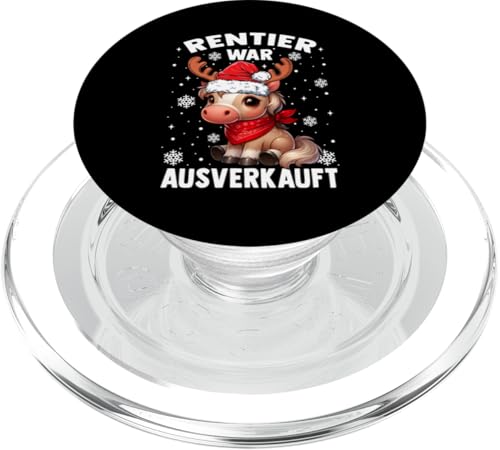 Rentier War Ausverkauft Lustige Pferd Weihnachten PopSockets PopGrip für MagSafe von Weihnachten Lustiger Rentier Elch Spruch