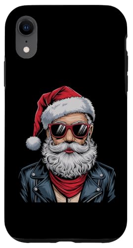 Hülle für iPhone XR Cooles Weihnachtsshirt Cooler Weihnachtsmann Weihnachten von Weihnachten Shirt Nikolaus Weihnachtsoutfit Lustig