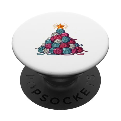 Weihnachtsbaum Stricken PopSockets Klebender PopGrip von Weihnachtsbaum Designs