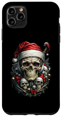 Hülle für iPhone 11 Pro Max Weihnachtsoutfit Totenkopf Weihnachten Death Heavy Xmas von Weihnachtsdeko Merry Christmas Outfit für Herren