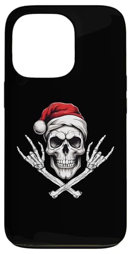 Hülle für iPhone 13 Pro Weihnachtsoutfit Totenkopf Weihnachten Death Heavy Xmas von Weihnachtsdeko Merry Christmas Outfit für Herren