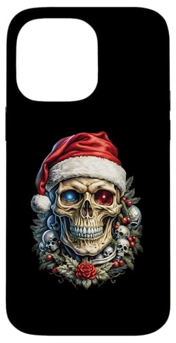 Hülle für iPhone 14 Pro Max Weihnachtsoutfit Totenkopf Weihnachten Death Heavy Xmas von Weihnachtsdeko Merry Christmas Outfit für Herren