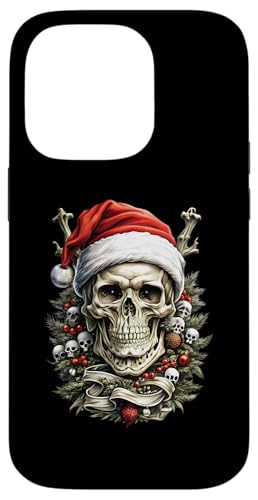 Hülle für iPhone 14 Pro Weihnachtsoutfit Totenkopf Weihnachten Death Heavy Xmas von Weihnachtsdeko Merry Christmas Outfit für Herren