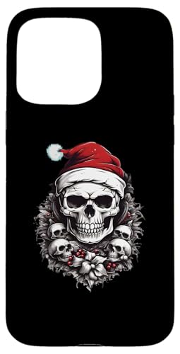 Hülle für iPhone 15 Pro Max Weihnachtsoutfit Totenkopf Weihnachten Death Heavy Xmas von Weihnachtsdeko Merry Christmas Outfit für Herren