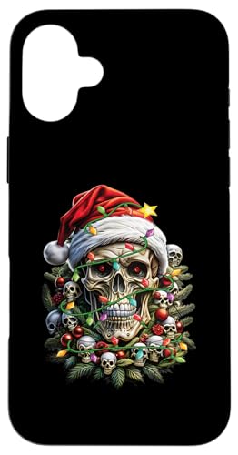 Hülle für iPhone 16 Plus Weihnachtsoutfit Totenkopf Weihnachten Death Heavy Xmas von Weihnachtsdeko Merry Christmas Outfit für Herren