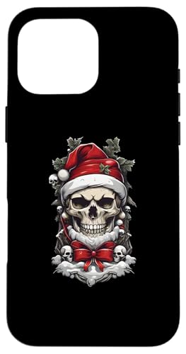 Hülle für iPhone 16 Pro Max Weihnachtsoutfit Totenkopf Weihnachten Death Heavy Xmas von Weihnachtsdeko Merry Christmas Outfit für Herren