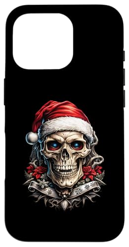 Hülle für iPhone 16 Pro Weihnachtsoutfit Totenkopf Weihnachten Death Heavy Xmas von Weihnachtsdeko Merry Christmas Outfit für Herren