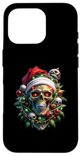 Hülle für iPhone 16 Pro Weihnachtsoutfit Totenkopf Weihnachten Death Heavy Xmas von Weihnachtsdeko Merry Christmas Outfit für Herren