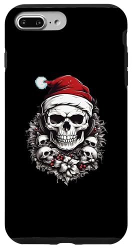 Hülle für iPhone 7 Plus/8 Plus Weihnachtsoutfit Totenkopf Weihnachten Death Heavy Xmas von Weihnachtsdeko Merry Christmas Outfit für Herren