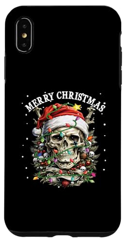 Hülle für iPhone XS Max Weihnachtsoutfit Totenkopf Weihnachten Death Heavy Xmas von Weihnachtsdeko Merry Christmas Outfit für Herren