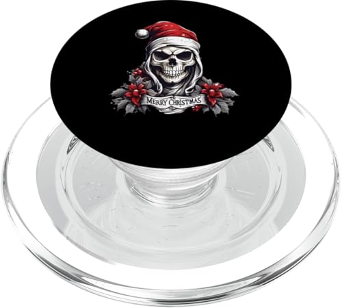 Weihnachtsoutfit Totenkopf Weihnachten Death Heavy Xmas PopSockets PopGrip für MagSafe von Weihnachtsdeko Merry Christmas Outfit für Herren