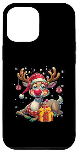 Hülle für iPhone 12 Pro Max Weihnachtsshirt Herren Geschenk Geschenkidee Damen Rentier von Weihnachtsgeschenke Geschenk Santa Xmas Elch