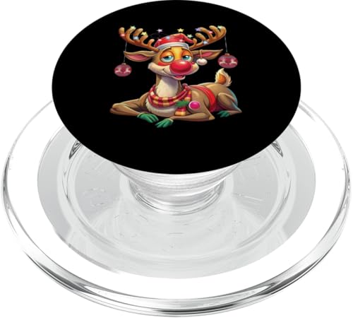 Weihnachtsshirt Herren Geschenk Geschenkidee Damen Rentier PopSockets PopGrip für MagSafe von Weihnachtsgeschenke Geschenk Santa Xmas Elch