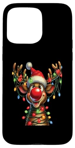 Hülle für iPhone 15 Pro Max Weihnachts Shirt Feiertage Geschenk Geschenkidee Nikolaus von Weihnachtsgeschenke Geschenkidee Santa Xmas Elch