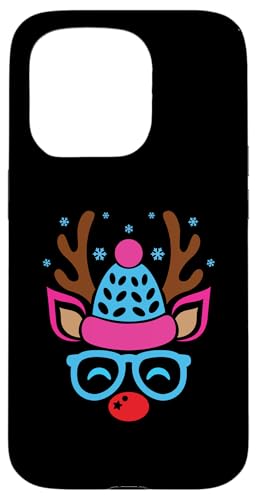 Hülle für iPhone 15 Pro Weihnachts Shirt Feiertage Geschenk Geschenkidee Nikolaus von Weihnachtsgeschenke Geschenkidee Santa Xmas Elch